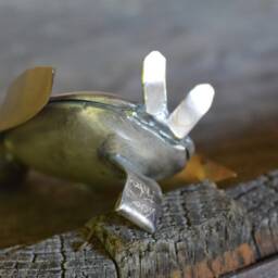 Spoon Penguin Silverware Sculpture Handmade Metal Art By Beats - thumbnail 4