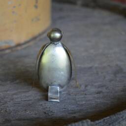 Spoon Penguin Silverware Sculpture Handmade Metal Art By Beats - thumbnail 2
