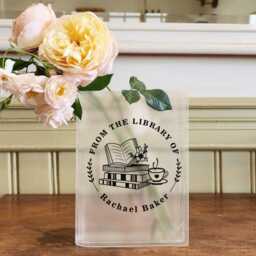 Book Lover Acrylic Vase, Personalized Shaped Cozy Bookish Decor, Custom Vase For Readers, Gift For - thumbnail 3