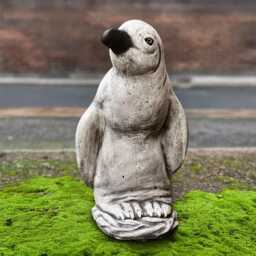 Massive Penguin Sculpture Stone Decoration Concrete Animal Ornament Handmade Figurine Penguin Lover Gift Home - thumbnail 2