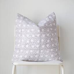 Block Print Pillow Cover Floral Batik, Ethnic Indian Textile - thumbnail 2