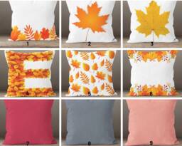 Maple Leaves Throw Cushion Cover/Autumn Pillow Case/Fall Trend Farmhouse Style/ Fall Decor/Fall Combine Throw - thumbnail 1