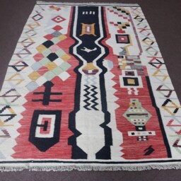Kilim Rug 5X8, Modern Dhurrie Area Flat Weave Hand Made Wool Rug, To Order Rug. Size 5' X 8'/152 cm 244 - thumbnail 2