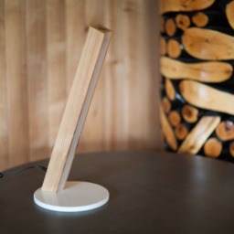 Modern Design Table Lamp Wooden Desk Light Dimmable Led Elegant Linear Wood Chandelier - thumbnail 3