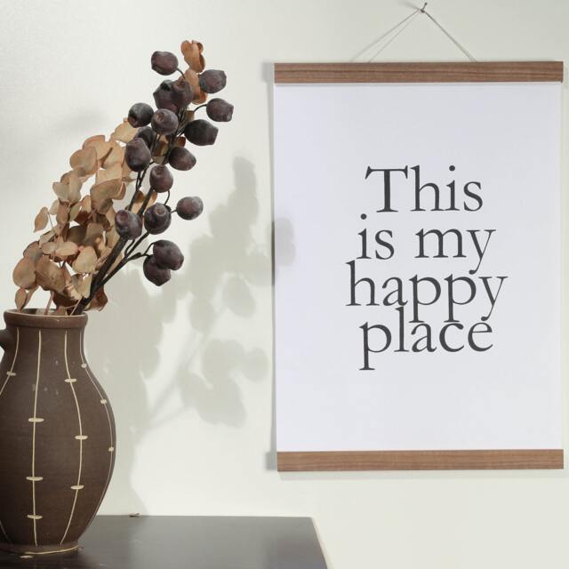 Poster Bar Din A 1 - 59.6 cm Walnut - Din 0, 1, 2, 3, A4, A5, A6 Magnetic Gift With Magnets Wooden Frame Picture - image 1