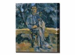 Canvas Art, Paul Cezanne, Print Wall Decor, Seated Peasant, Home Decor Art Ready To Hang - thumbnail 1