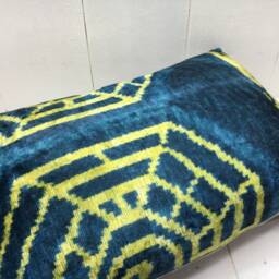 Ikat Pillow Cover - 16x24, Handwoven Silk Blend, Modern Accent - thumbnail 4