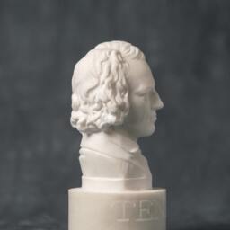 Alfred Tennyson Bust Carved Greek Marble Statue Artist Sculpture - thumbnail 4