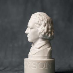 Alfred Tennyson Bust Carved Greek Marble Statue Artist Sculpture - thumbnail 2