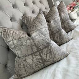 Timeless Grey Cushion Cover, Abstract Pillow Cover For Sofa Or Bed, Double Sided - Designer Fabric Kyla/John Lewis