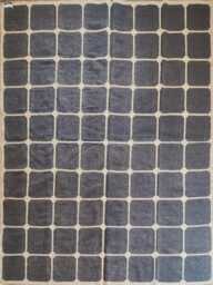Handwoven Wool Jute Flatweave Rug - Charcoal Base With Natural Beige Grid Pattern