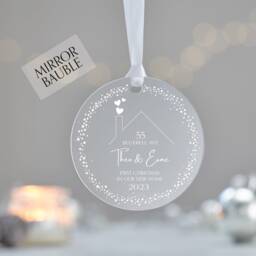 First Home Personalised Ornament, Christmas in New 2023, Gift, Ornament - thumbnail 2