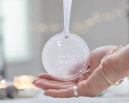 First Home Personalised Ornament, Christmas in New 2023, Gift, Ornament - thumbnail 1