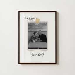 Personalised Photo Mat Polaroid Mount Style Print - Custom Gift Photobooth Keepsake Wall Art For Family, Couple, Baby Decor - thumbnail 2