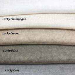 "Grommet Faux Linen Drapery ""Lucky" - thumbnail 4