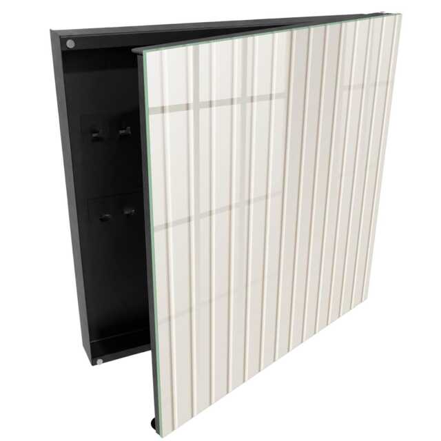 Vertical Stripes Key Cabinet For Home, Beige Box Wall, Minimalist Backgrounds & Patterns, Lovers Of Minimalism - image 1