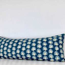 Kola Stencil Slate Lumbar Pillow Cover/Available in Throw, Bolster, Euro Sham Covers - thumbnail 2