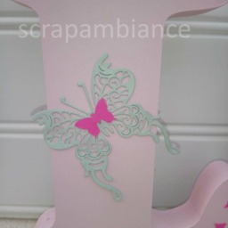Wooden First Name Letter, Girl's Bedroom Baby Letter To Put, Personalized Decorative Letters With Butterfly Theme - thumbnail 2