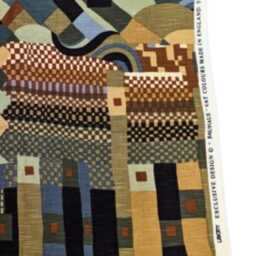 Liberty Bauhaus Cushion Cover Collier Campbell Linen Pillow, 60S Design - thumbnail 2