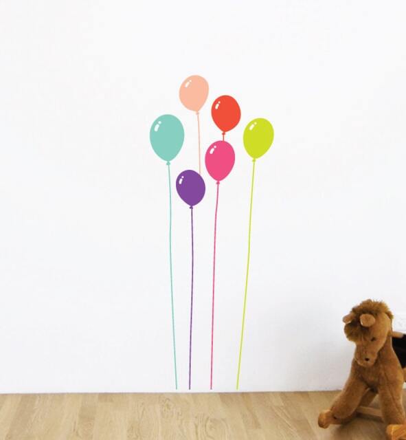 Gelato Balloons Wall Sticker Decal - Nursery Stickers, Animal Decals, Home Decor, Baby Room, Art, Girl, Boy