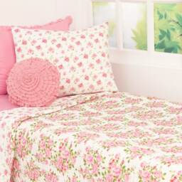 Vintage Rose Kantha Kids' Bedding Set - Personalized Girl Room Decor - thumbnail 2