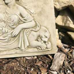 Roman Lady Stone Plaque - Hanging Outdoor Garden Ornament Greek Classical Decoration B - thumbnail 4