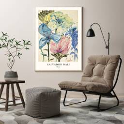 Salvador Dali Flowers Art Print, Poster, Wall Decor, Art, Botanical - thumbnail 3