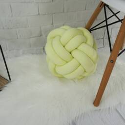 Knot Pillow Cotton Decorative Cushion Gray Soft Scandinavian Supple Modern Pillow For Bedroom Size 13, 78x13, 78 - thumbnail 2