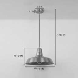 Hanging Light - Luxury Antique Brass With Vintage Industrial Dome Design - Elegant Ceiling Lighting For Living Room & Kitchen - thumbnail 4