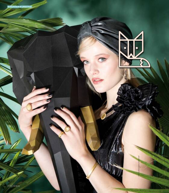 Elephant Trophy Premium, Black & Gold, Faux Trophy, 3D Puzzle Diy, Papercraft Kit Lowpoly Paperwolf - image 1