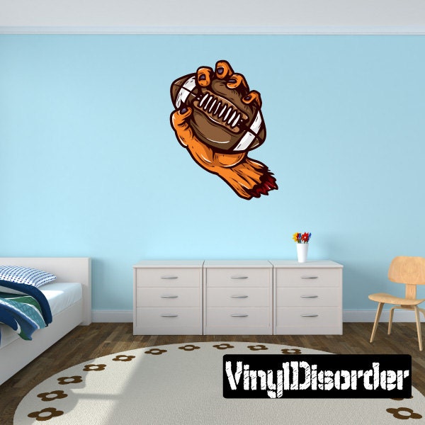 Monster Football Wall Decal - Fabric Vinyl Removable & Reusable Footballuscolor005Et