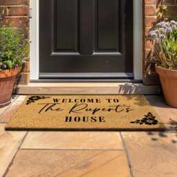 Custom Family Name Doormat - Wedding Gift For Couple - thumbnail 4
