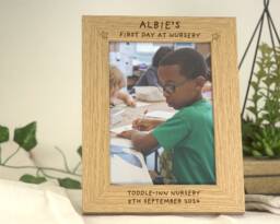 First Day Of Nursery Frame - My Preschool School Personalised To Fit 5x7 Or 6x4 Photo - thumbnail 1