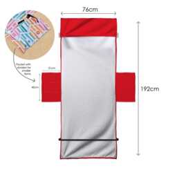 The Gooners - Player Montage Red Football Sunbed Towel With Pockets - thumbnail 3