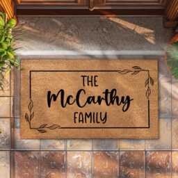 Family Name Door Mat Gift For Mother's Day - thumbnail 2
