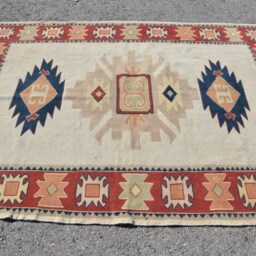Rugs For Dining Room, Beige Oushak Rug, Ethnic Floor Rugs, Turkish Vintage 5x7.1 Ft Area Organic Living Room Rug - thumbnail 3