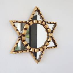 "Peruvian Mirrors ""Antique Steel Blue Collection 40cm" - thumbnail 3