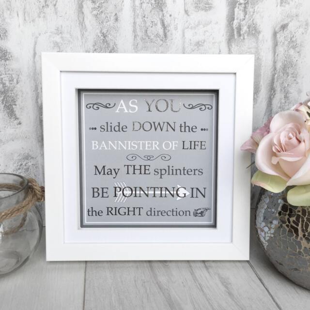 Inspirational Quote, Wall Art Print, Motivational Friends Gift, Birthday Bannister Of Life Quote - image 1