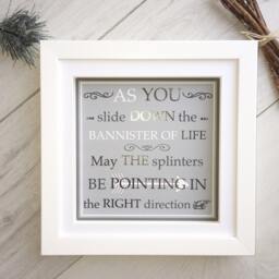 Inspirational Quote, Wall Art Print, Motivational Friends Gift, Birthday Bannister Of Life Quote - thumbnail 2