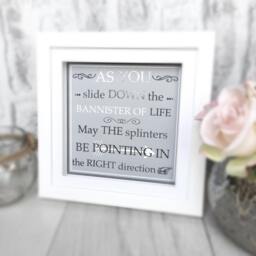 Inspirational Quote, Wall Art Print, Motivational Friends Gift, Birthday Bannister Of Life Quote - thumbnail 3