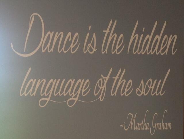 Dance Is The Hidden Language Of Soul Vinyl Wall Decal. Quote Only - image 1