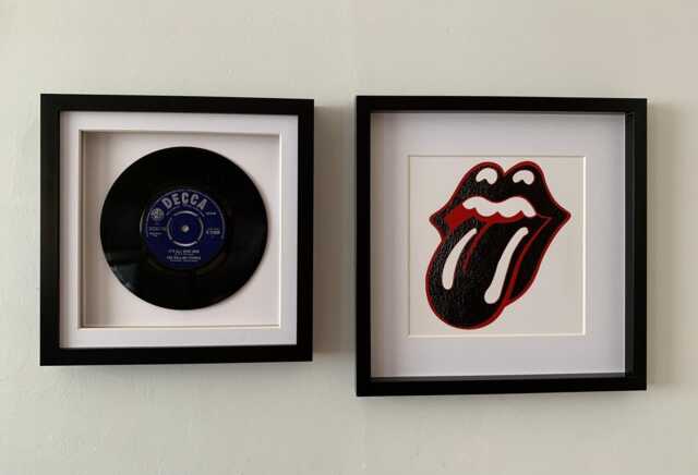 The Rolling Stones - It's All Over Now Framed 7 Inch Vinyl Record Music Wall Art Gift - image 1