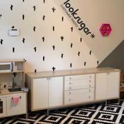 Baby Nursery Wall Decals - Cactus Decal Sticker With Wallpaper Effect Removable Modern Home D??cor Ap0057Nf - thumbnail 2