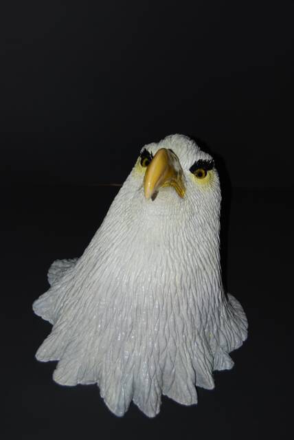Handmade Paper Mache Bald Eagle Sculpture - image 1