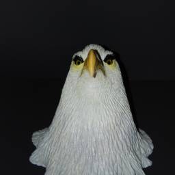 Handmade Paper Mache Bald Eagle Sculpture - thumbnail 2