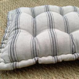 Custom Tufted French Style Cushion Handmade in Ada & Ina Sari Dune Linen - Please Note That Full Price Is On Quotation - thumbnail 2