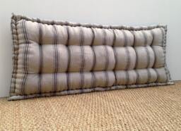 Custom Tufted French Style Cushion Handmade in Ada & Ina Sari Dune Linen - Please Note That Full Price Is On Quotation - thumbnail 1