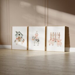 Farm Nursery Prints, Yard, Animals Decor, Kids Nursery, Print, Decor - thumbnail 2
