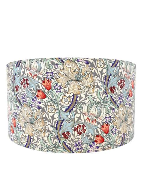 Golden Lily Lampshade William Morris Floral Art Nouveau Light Shade - image 1