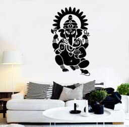Wall Art Mural Ganesha Indian God Mythology Cool Bedroom Decal 2228Di - thumbnail 1